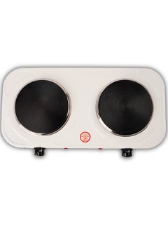 ELORA Dual Hot Plate Camping & Caravan Cooking, Suitable For All Types Of Cookware 2000 W ELHP-8013 White  - Image 2
