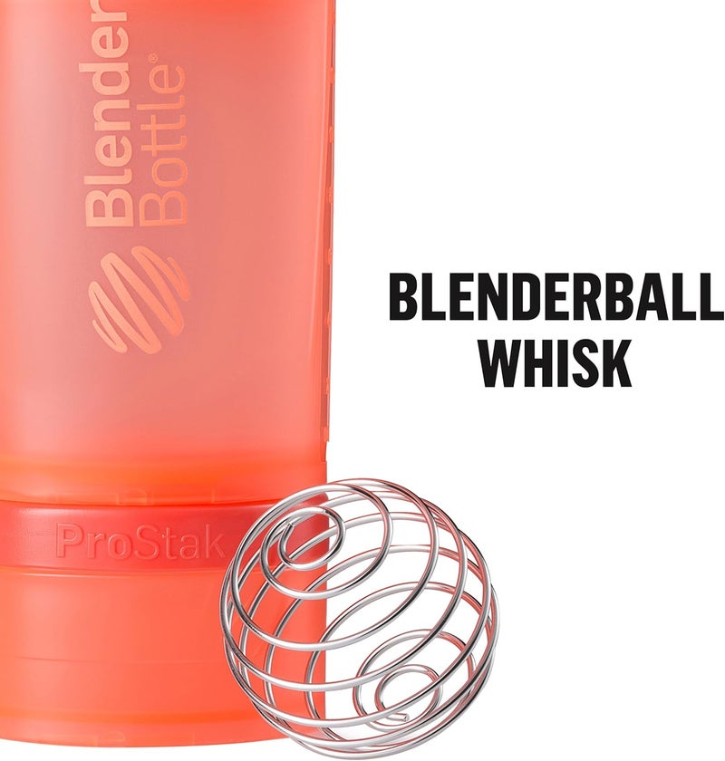 BlenderBottle زجاجة خلط BlenderBottle مع منظم حبوب ومساحة لبودرة البروتين نظام ProStak سعة 22 أونصة رمادي حصوي - Image 3