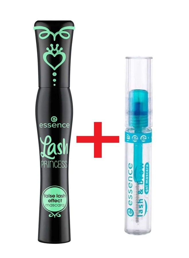 Essence Mascara Gel For Eyelashes And Eyebrows Transparent 01 And Lash Princess Volume False Effect Mascara Multicolour - Image 1