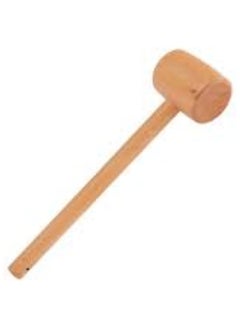 KNP KNP Multi-use wooden hammer with a 50mm head is a versatile tool designed for light to moderate tasks that require controlled impact and a softer striking surface.  - Image 2