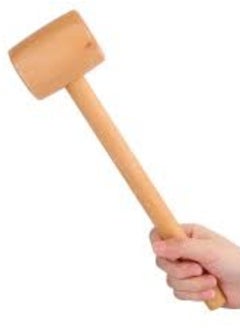 KNP KNP Multi-use wooden hammer with a 50mm head is a versatile tool designed for light to moderate tasks that require controlled impact and a softer striking surface.  - Image 1