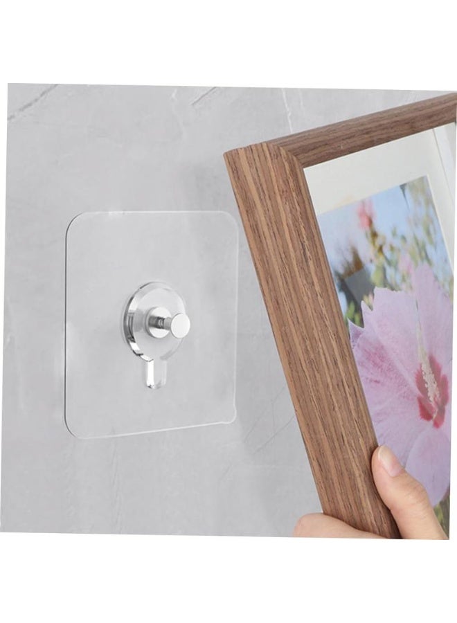Self-Adhesive Photo Frame Hooks, 20PCS (Buy 10 Get 10 Free) - Stainless Steel & Ceramic, Smooth Lightweight Wall Mount Hooks for Bathroom, Kitchen Home Organization &  Decoration - Image 4