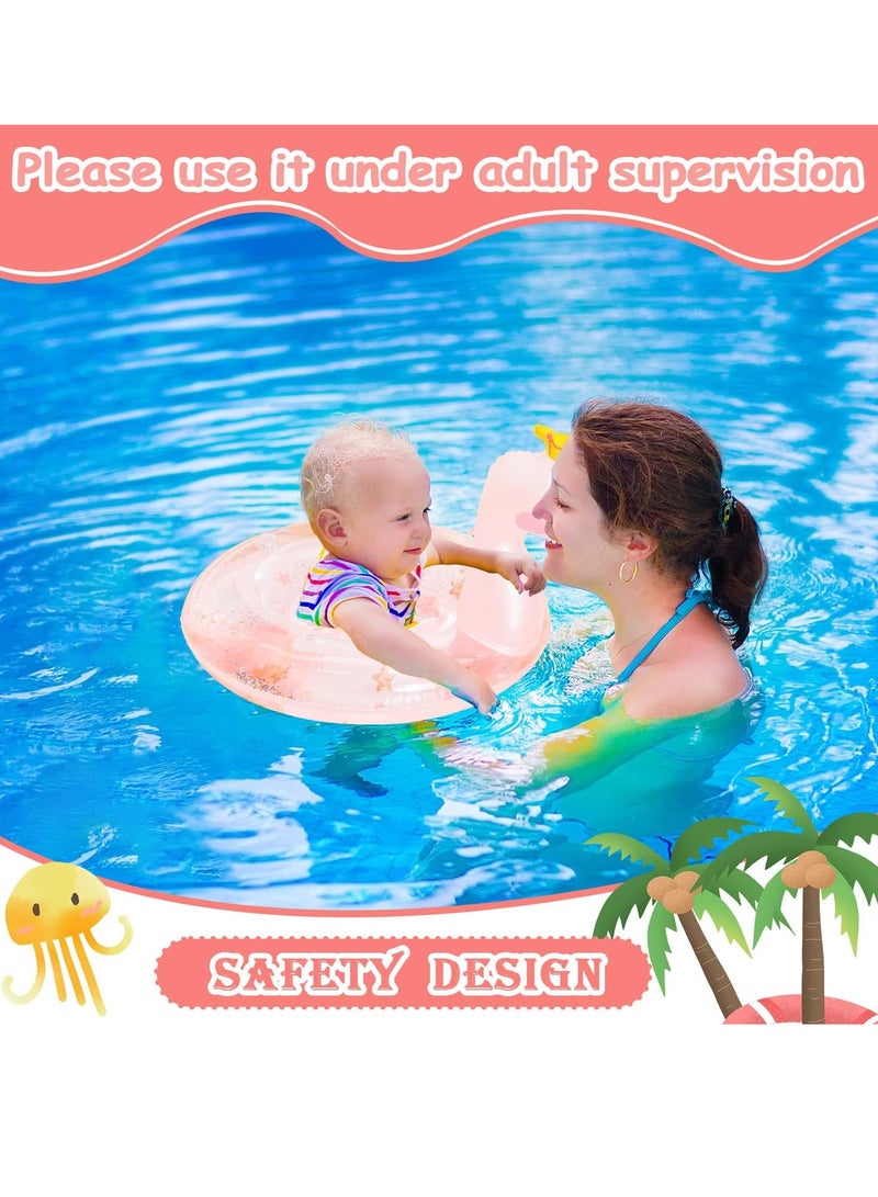 SOLARAE Baby Swimming Float for Kids, Inflatable Pool Float Swimming Ring with Safety Seat and Handle Swan Fun Water Toy Accessories for Age 1-4 Year Old Baby Boys Girls Summer - Image 2