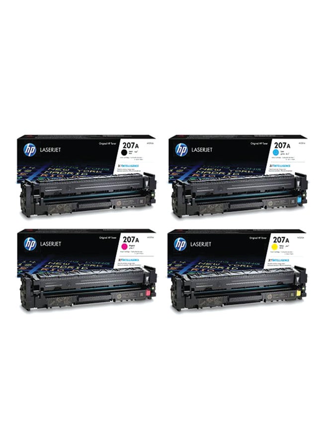 HP Pack of 4 HP 207A Original LaserJet Toner Cartridge | Works with HP Color Laserjet Pro M255 M282 M283 Black, Cyan, Yellow & Magenta - Image 2