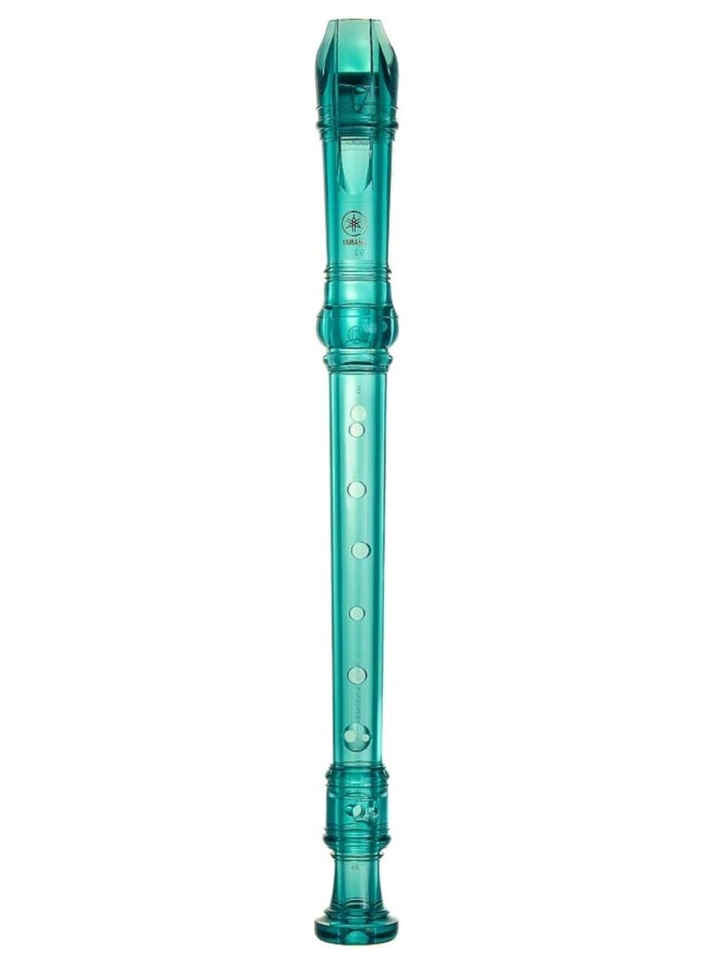 Yamaha YRS‑20BB Soprano Recorder – Blue Transparent, Baroque Fingering