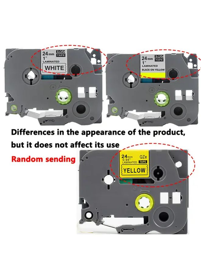 Tze 651 Black On Yellow Label Tape Cartridge Compatible With Various Label Printers - Image 3