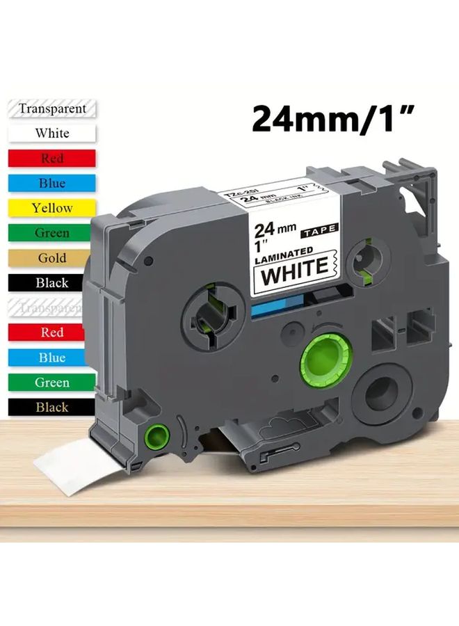 Tze 651 Black On Yellow Label Tape Cartridge Compatible With Various Label Printers - Image 1