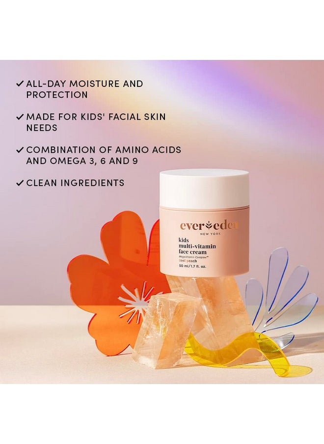 Evereden - Evereden Kids Face Cream: Cool Peach, 1.7 oz. | Kids Face Lotion | Clean and Non-Toxic Kids Face Moisturizer | Multi-Vitamin Skin Care for Kids - Image 1