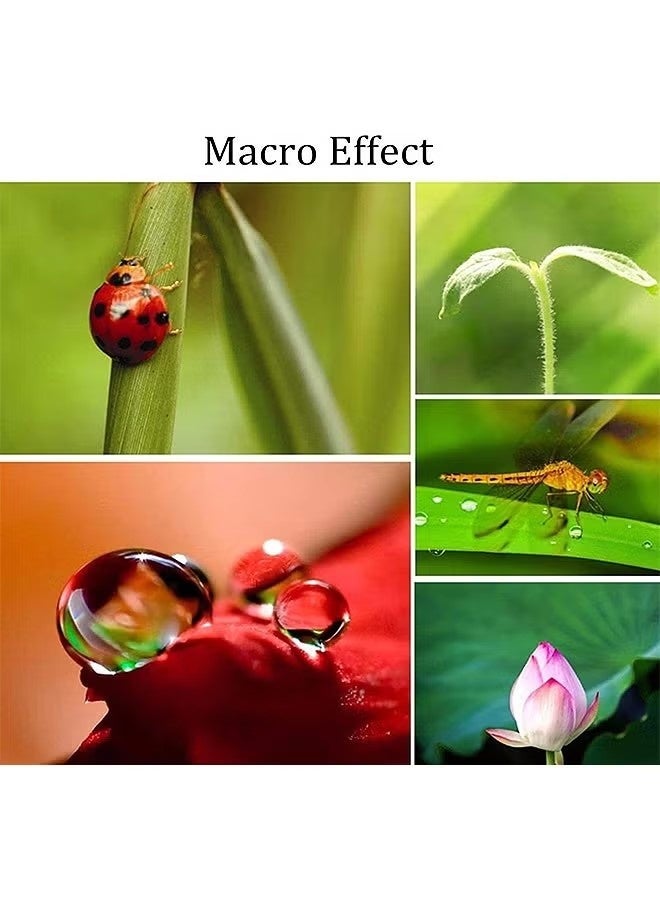 3 in 1 Phone Camera Lens Kit, Wide Angle Macro Fisheye Lens Universal for Smart Phones iPhone Samsung Android (Black) - Image 5