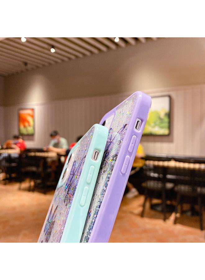 اس-توب جراب لهاتف iPhone 12 Mini، جراب هاتف TPU إيبوكسي لامع بلون الفراشة - Image 5