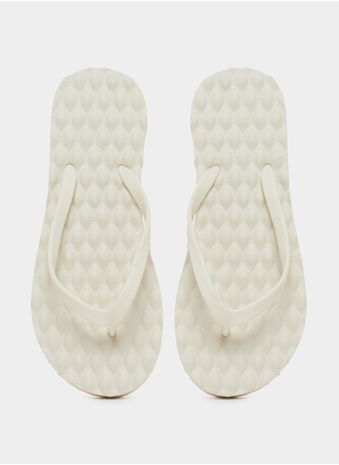 Styli Textured Thong Toe Flip Flops  - Image 5