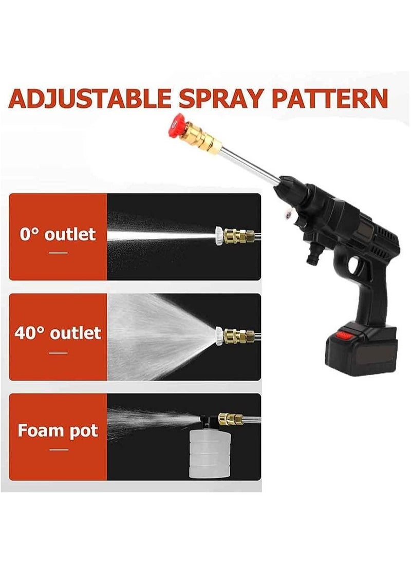 XiuWoo Cordless High Pressure Car Washer with Nozzles Water Gun Set Garden Cleaning Jet Car Washing Machine  - Image 2