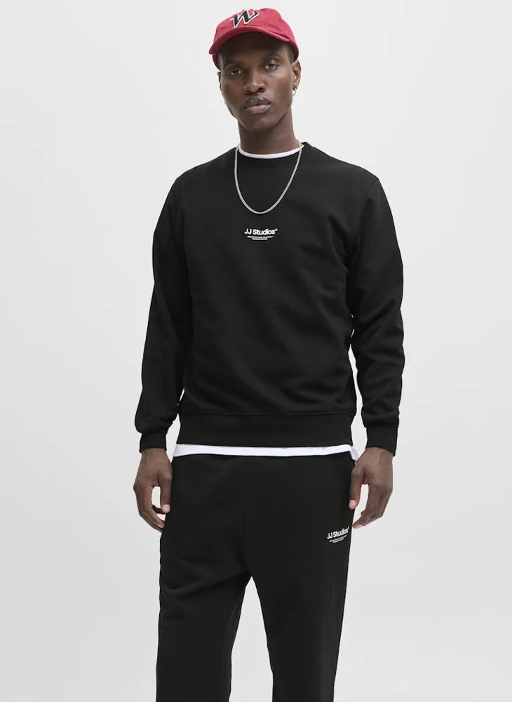 JACK & JONES Jjesoho Logo Crew Neck Sweatshirt