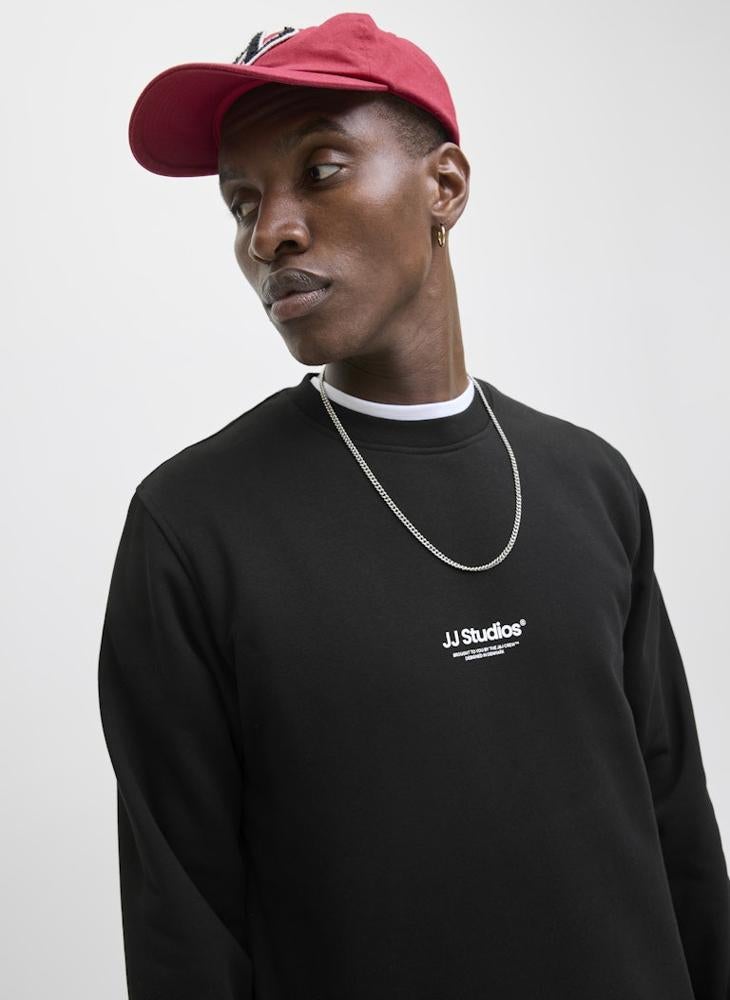 JACK & JONES Jjesoho Logo Crew Neck Sweatshirt - Image 3