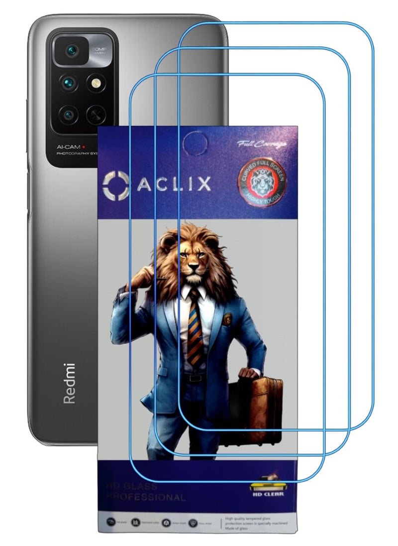 ACLIX 3 Pieces Antistatic ESD Dustproof Premium Quality High Definition Clear Tempered Glass Screen Protector Designed For Xiaomi Redmi Note 11 4G - Image 1
