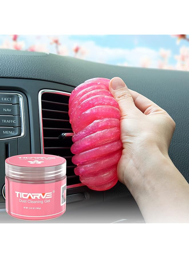 TICARVE Car Cleaning Gel Detailing Putty Car Putty Auto Detailing Tools Car Interior Cleaner Cleaning Slime Car Accessories Keyboard Cleaner Rose/Nt Wt: 5.6 Oz (160 Gr) - Image 1