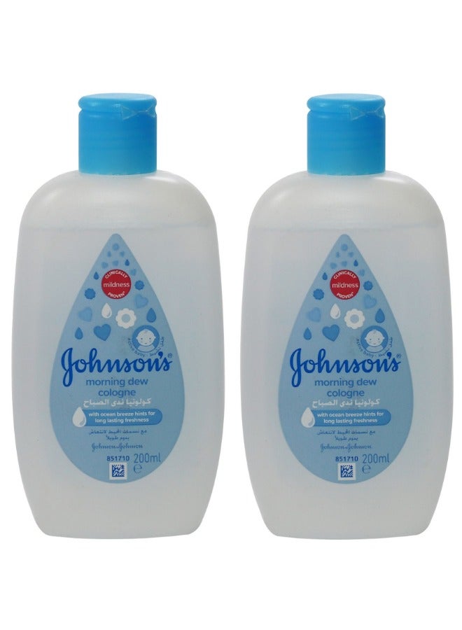 Johnson's 2 Pieces Morning Dew Cologne 100Ml - Image 1
