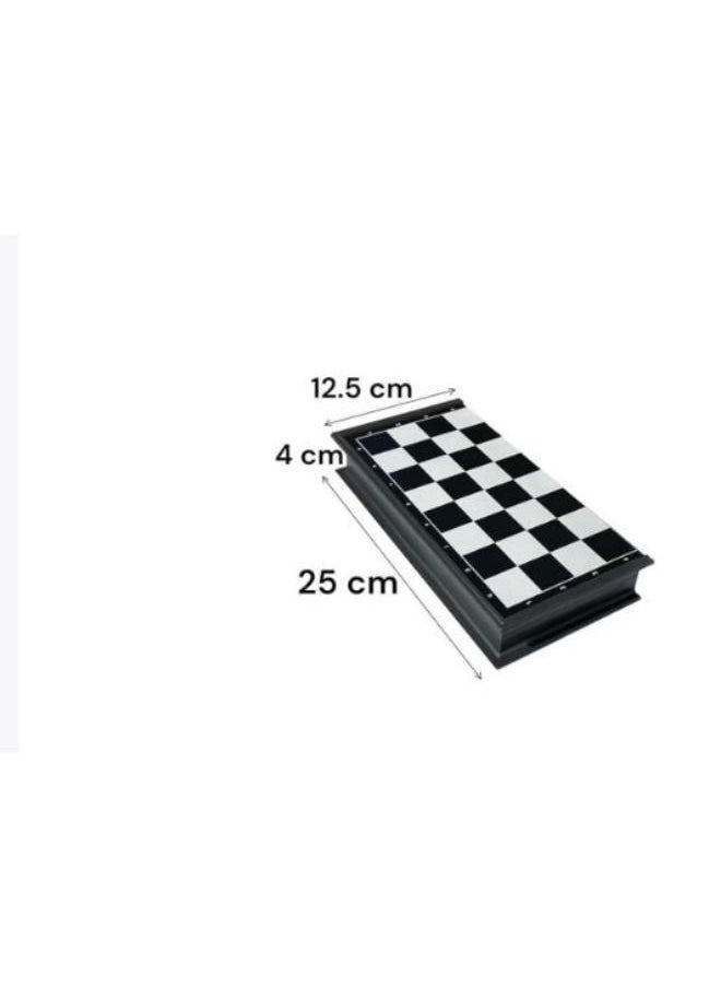 null - ♟️🎲 لعبة 3 في 1 الكلاسيكية – شطرنج، داما، طاولة نرد | تصميم مغناطيسي قابل للطي وسهل الحمل | مثالية لجميع الأعمار - Image 1