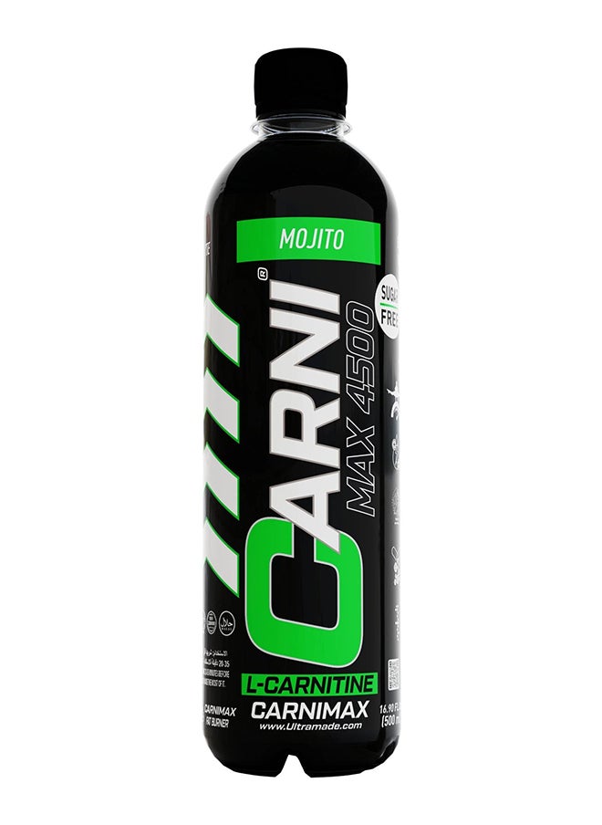 C5 Energy - Carnimax 4500 L-carnitine  Mojito Maximum Fat Burn L-carnitine With Electrolytes 500ml Pack Of 12 - Image 1