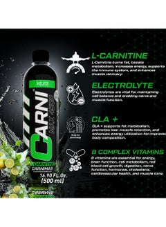 C5 Energy Carnimax 4500 L-carnitine  Mojito Maximum Fat Burn L-carnitine With Electrolytes 500ml Pack Of 12  - Image 4