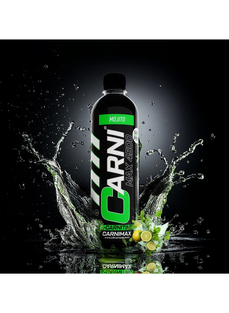 C5 Energy - Carnimax 4500 L-carnitine  Mojito Maximum Fat Burn L-carnitine With Electrolytes 500ml Pack Of 12 - Image 1