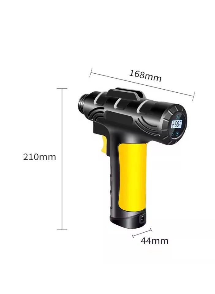 Portable Mini Car Air Pump – 12V 120W Digital Tire Inflator with LED Display and Automatic Pressure Detection - Image 1