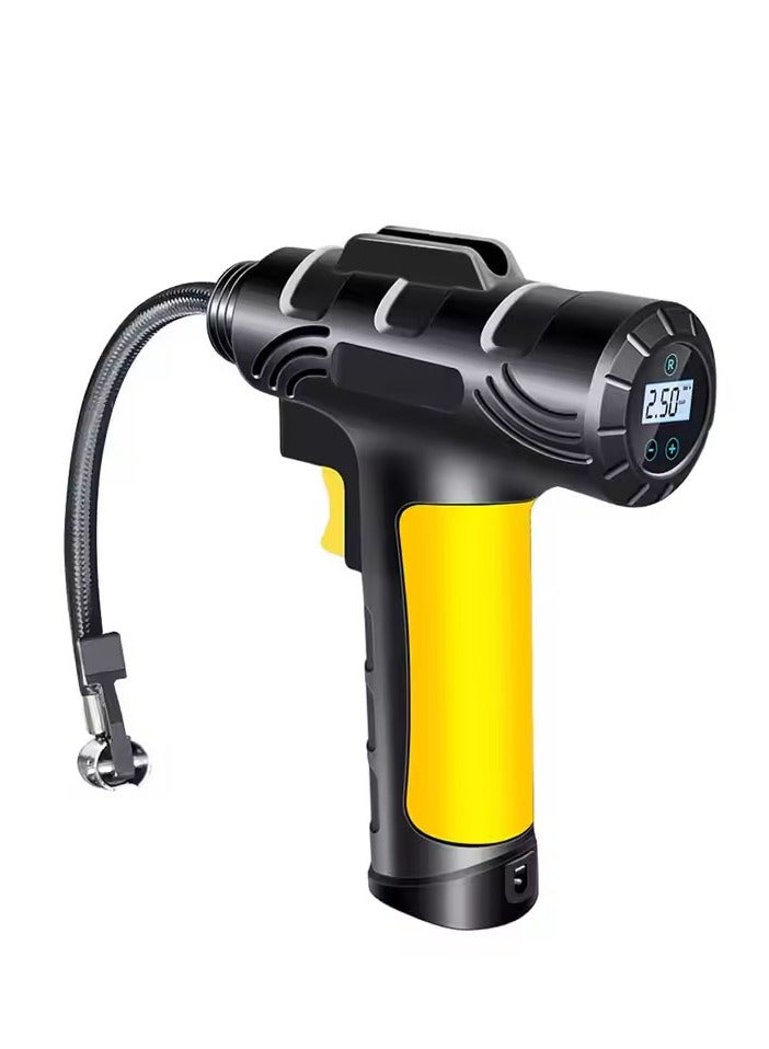 Portable Mini Car Air Pump – 12V 120W Digital Tire Inflator with LED Display and Automatic Pressure Detection - Image 3