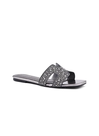 IconStyle Embellished Slide Sandals