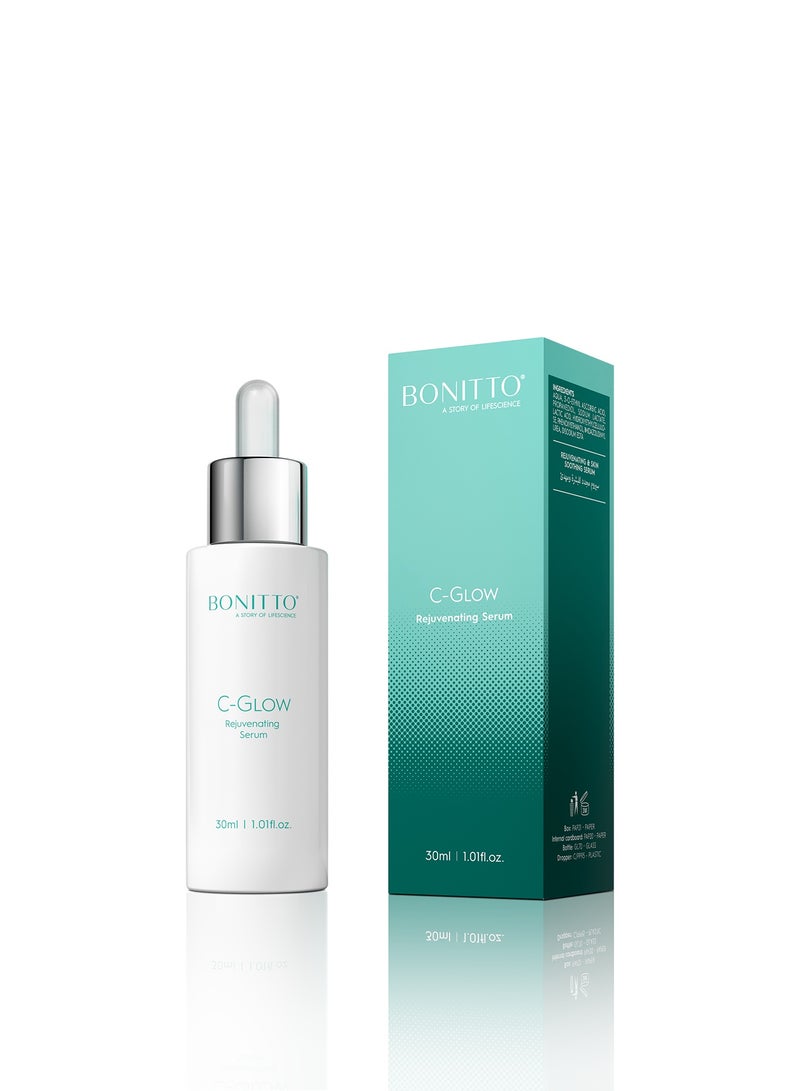 BONITTO® BONITTO – C-Glow Rejuvenating Serum with 30% Vitamin C (3-O-Ethyl Ascorbic Acid) – 30ml - Image 1