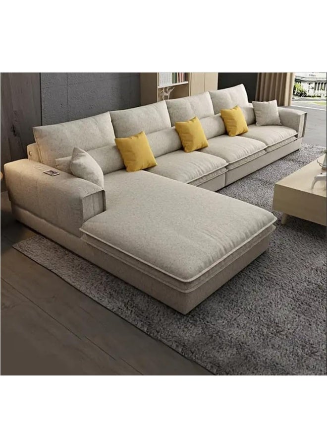 Generic Luxurious Fabric Sofa Set Inspired By Nordic Design Perfect For Your Living Room (Right, Beige)  - Image 1