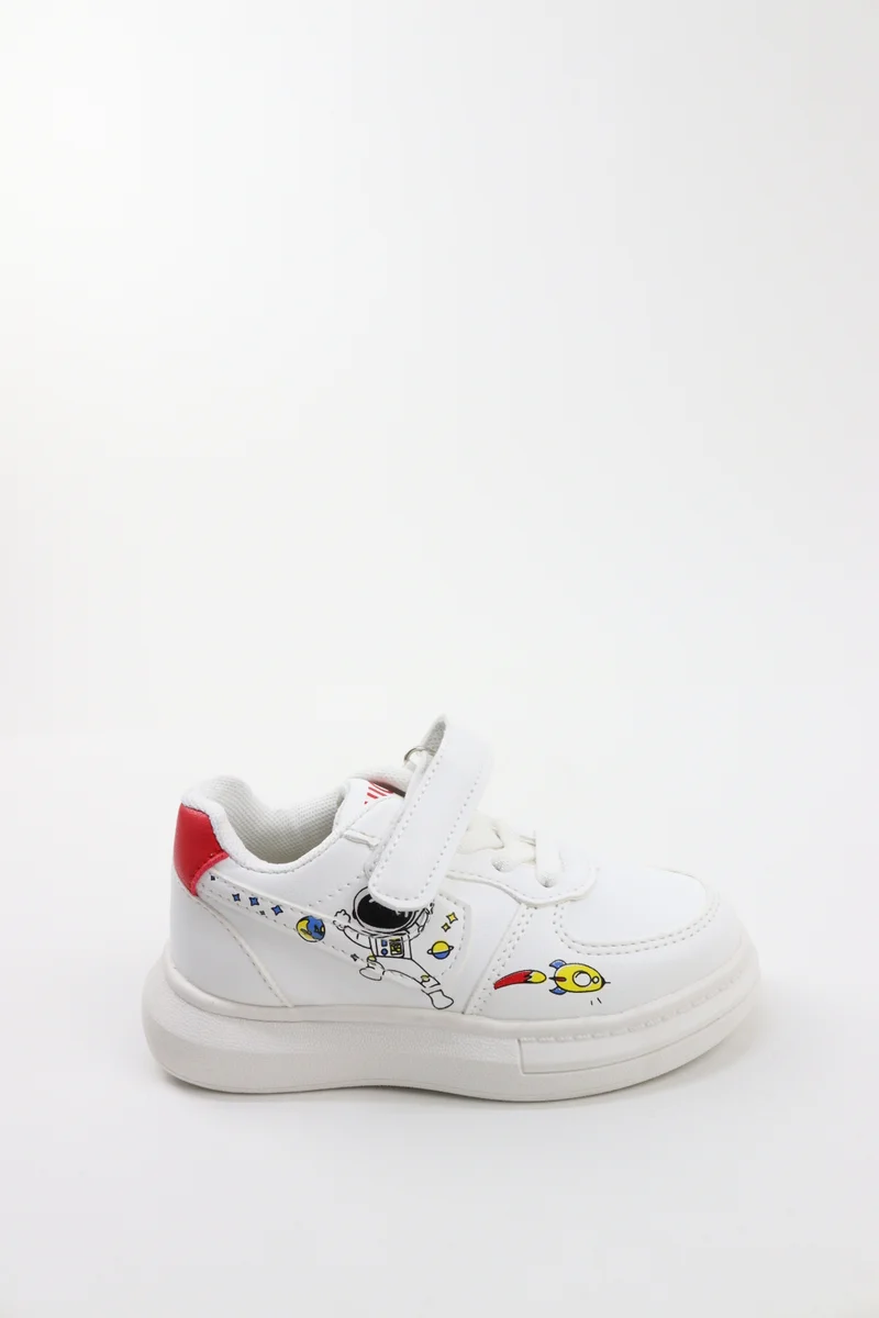 Viny Viny Kids Unisex Casual Sneakers - Stylish White Running & Walking Shoes for Boys and Girls