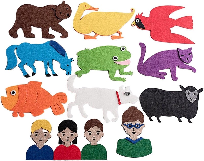 Precut Felt Figures Sets, Preschool Learning Toys, Reusable Storytelling Teaching Activity Figures for - Image 1