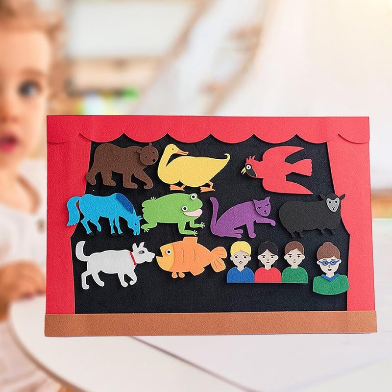 Precut Felt Figures Sets, Preschool Learning Toys, Reusable Storytelling Teaching Activity Figures for - Image 2