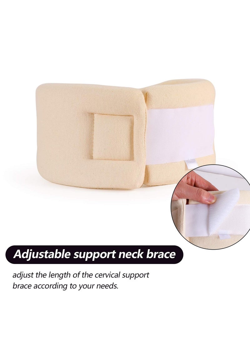 SOLARAE Adjustable Soft Foam Cervical Collar for Neck Support, Universal Size (3" Depth, Large) - Ideal for Sleeping and Comfort. - Image 5
