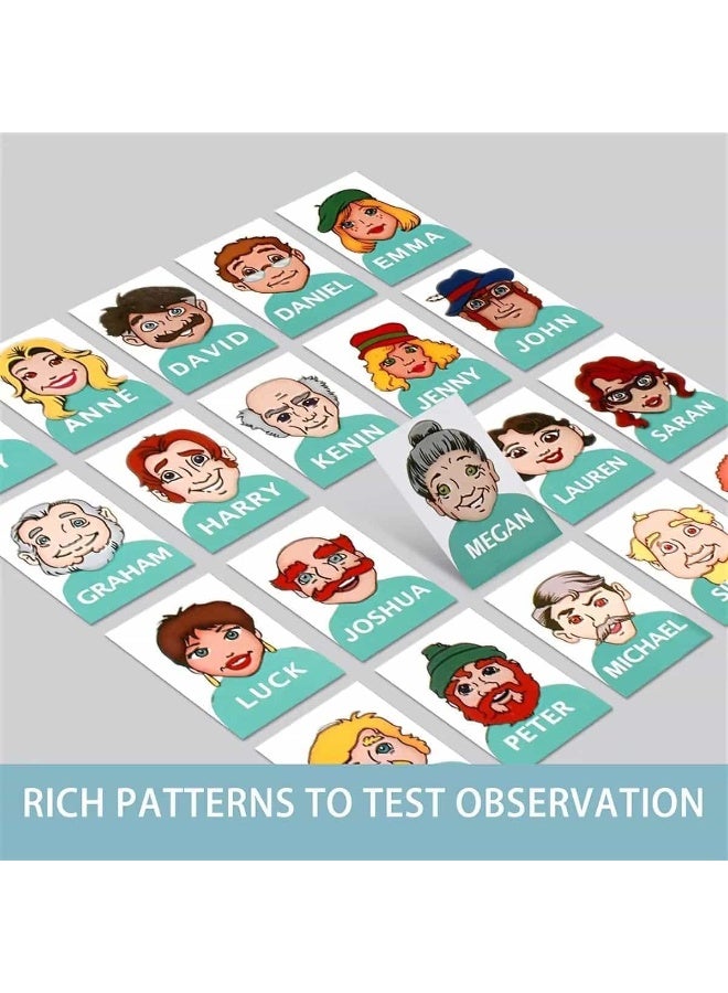 Mitoy Who Is It? - Classic Family Guessing Board Game for Kids & Adults, Fun Puzzle Game for Travel, Parties & Game Night - Image 4