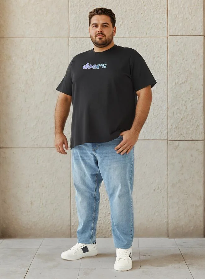 Maxim Plus Size The Doors Graphic Print T-shirt