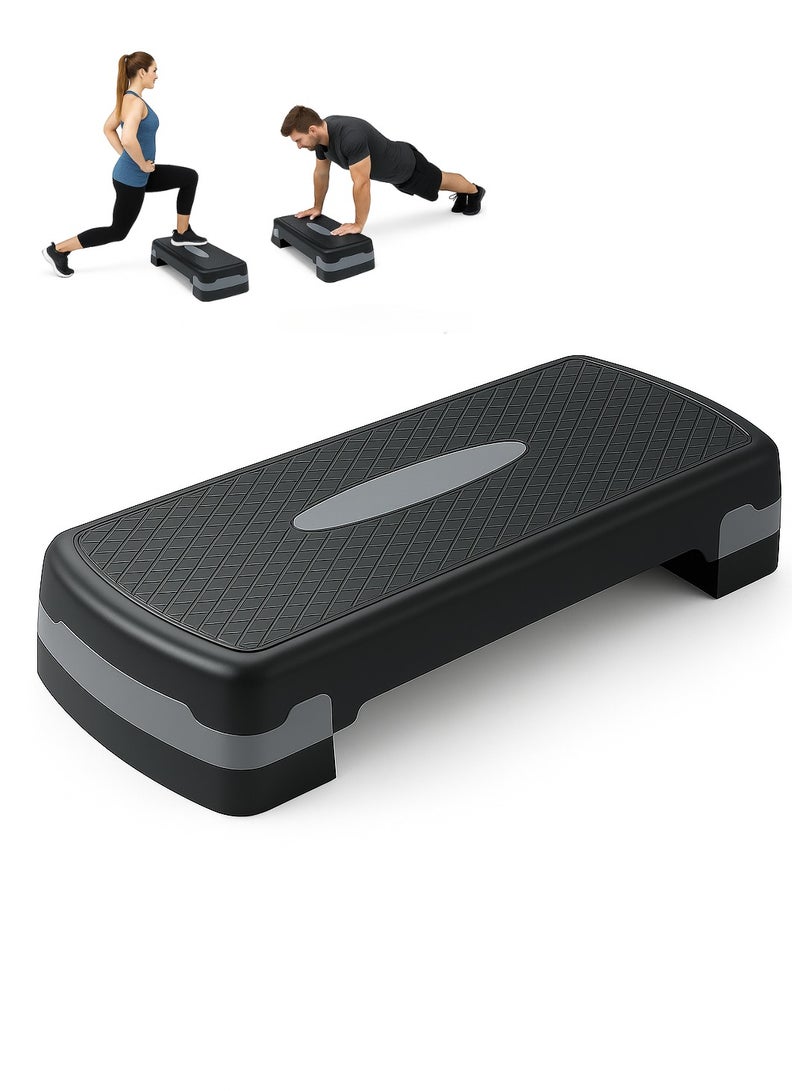 بلا نهاية منصة إندلس للتمارين الهوائية بارتفاعين قابلين للتعديل | مادة ABS مقاومة للانزلاق | مثالية للياقة البدنية والكارديو في المنزل أو النادي | للرجال والنساء | ألوان متعددة - Image 1