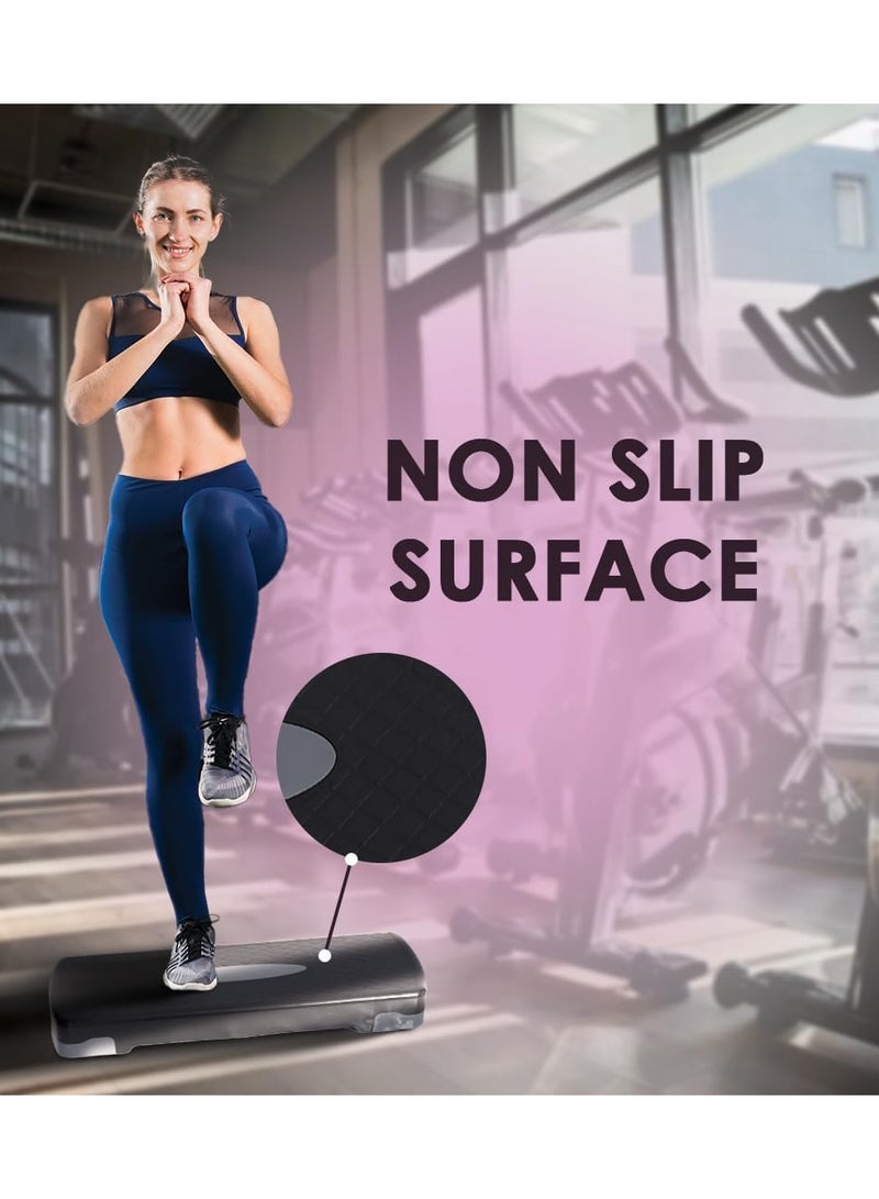 بلا نهاية منصة إندلس للتمارين الهوائية بارتفاعين قابلين للتعديل | مادة ABS مقاومة للانزلاق | مثالية للياقة البدنية والكارديو في المنزل أو النادي | للرجال والنساء | ألوان متعددة - Image 3