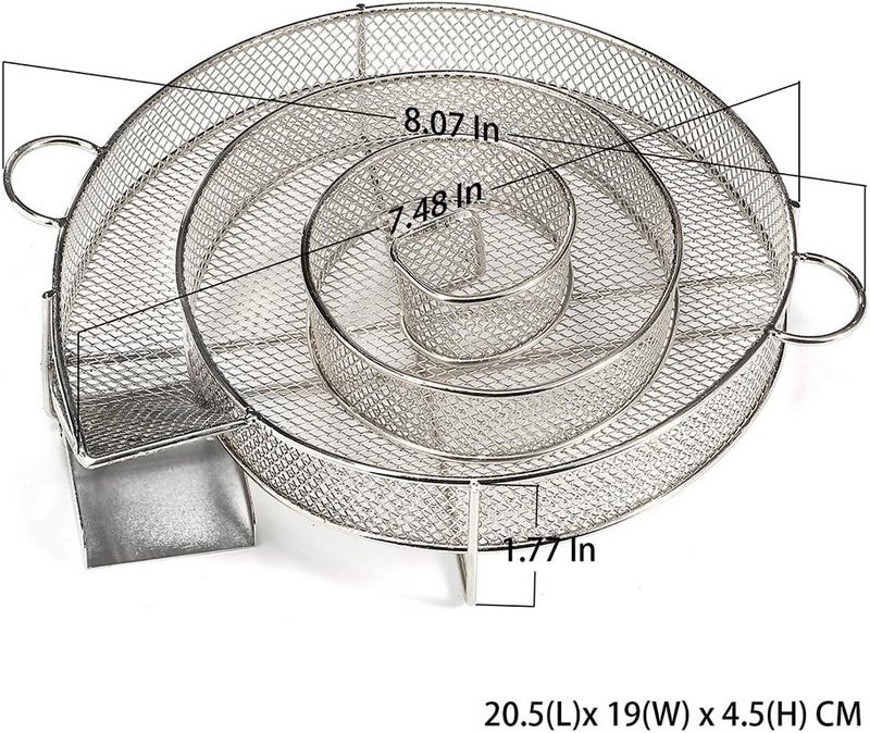 Realcook 8" Cold Smoke Generator, Hot or Cold Smoking on Any BBQ Grill and Smoker, Perfect for Smoked Salmon, Cheese, Pork and More, Smoke Time up to 4-7 Hours - Image 4