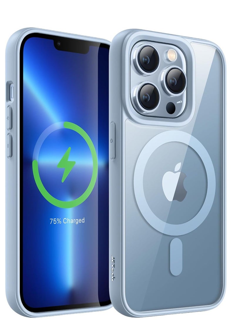 Denx - Magnetic Case for iPhone 13 Pro Case, Compatible with MagSafe, Plating Luxury Cover, Clear Soft TPU Shockproof Protective Phone Case, (Navy Blue) - Image 1