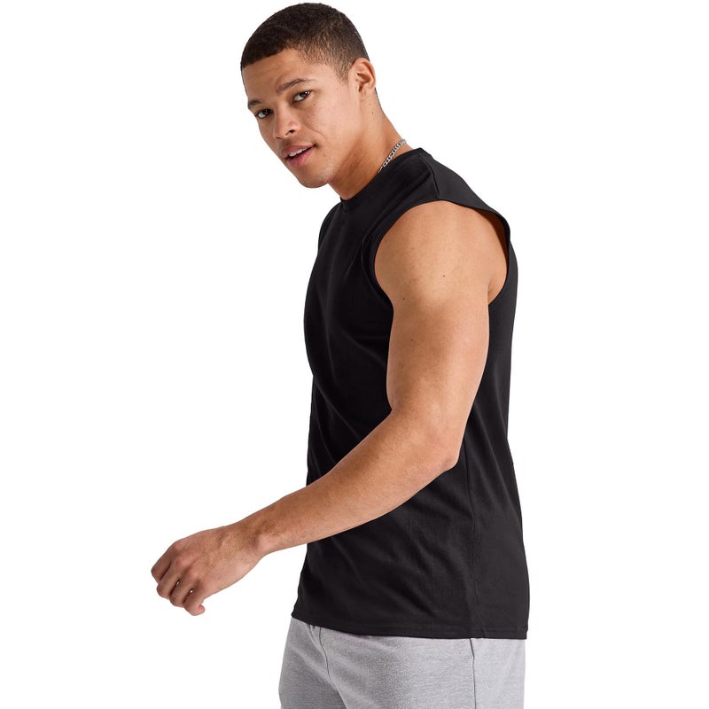 Men's Fitness Cotton Sleeveless Vest, Breathable, Moisture-Wicking, Quick-Dry - Image 2