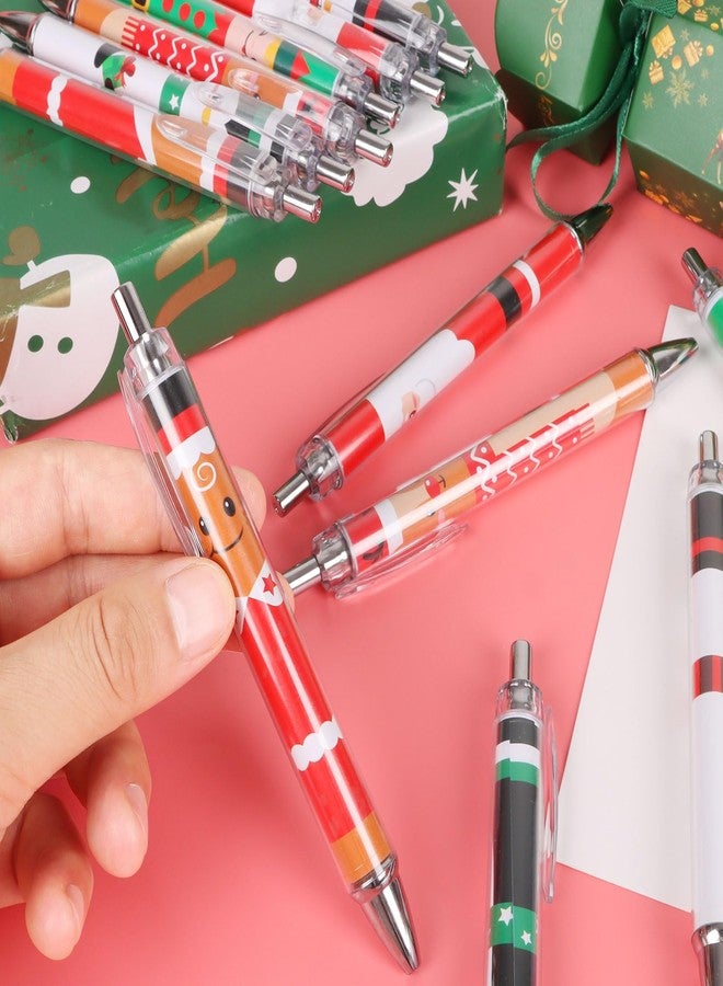 LOAVER 36 Pack Christmas Ballpoint Pen Bulk, Cute Santa Claus Snowman Cartoon Retractable Gel Ink Pen for Christmas Party Holiday Gifts Rewards Office Supplies Stocking Stuffers - Image 5