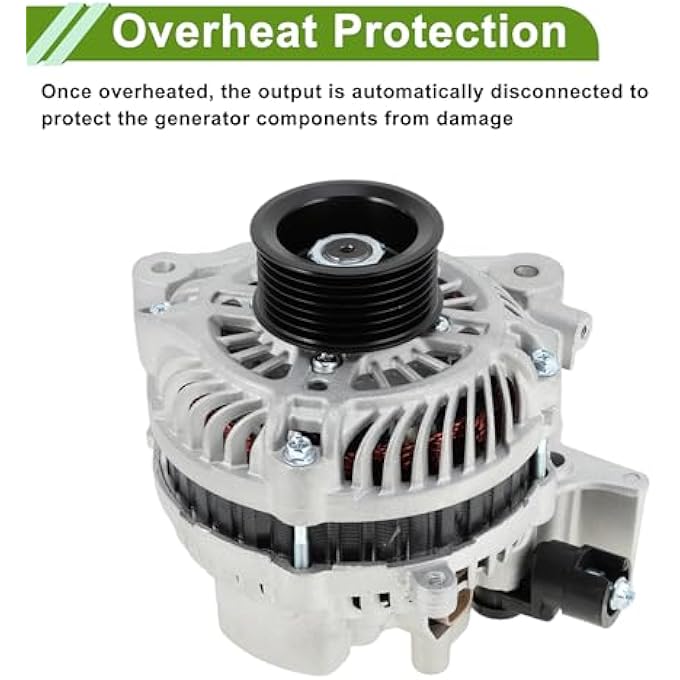 HOPESPANNER Automotive Car Alternator for Honda Civic 2006-2011 L4 1.8L High Output 80A 12V 1 Pc No.31100RNAA01RM - Image 5