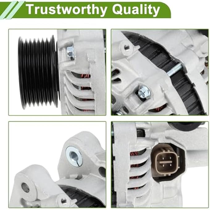 HOPESPANNER Automotive Car Alternator for Honda Civic 2006-2011 L4 1.8L High Output 80A 12V 1 Pc No.31100RNAA01RM - Image 4