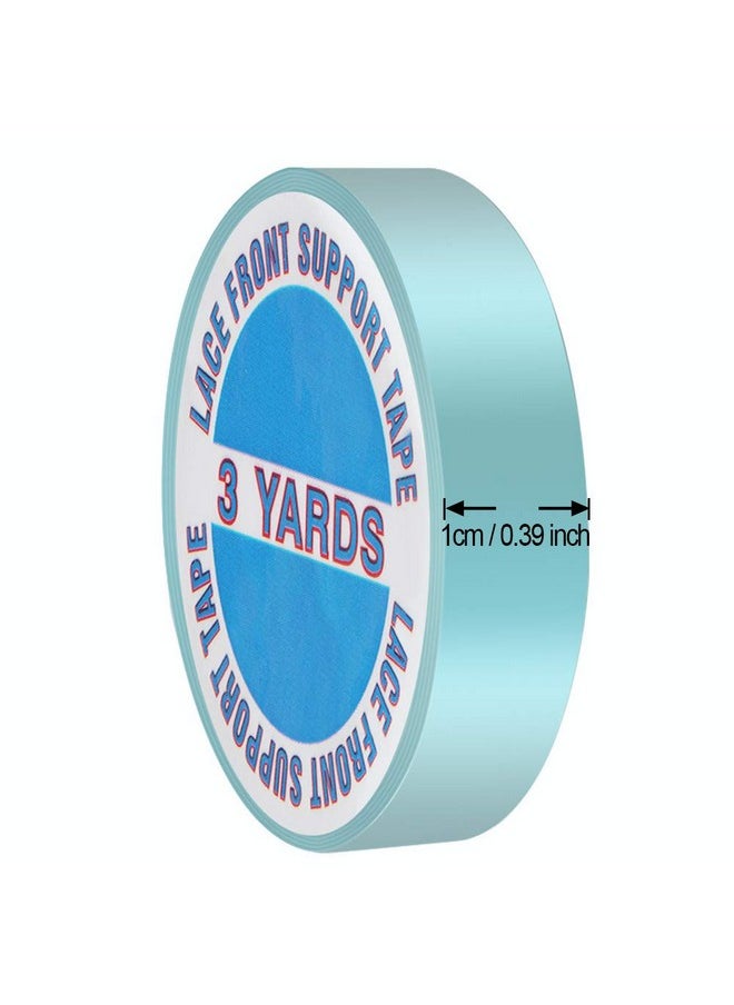 Heqishun 4 Pack Wig Tape Double Sided Lace Front Support Tape 12 Yards Adhesives Tape for Lace Front Wigs, Toupees, Hair Extensions and Hairpieces (1cm x 3 Yards)  - Image 4