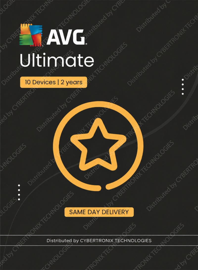 AVG Ultimate | 10 Devices for 2 Years | Digital License | SAME DAY DELIVERY