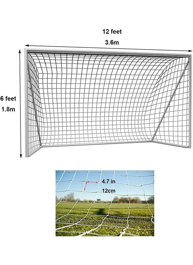 Rock Pow Soccer Goal Replacement Net Football Polyethylene Training Nets Full Size 3.6 x 1.8M, (Post Not Included)  - Image 2