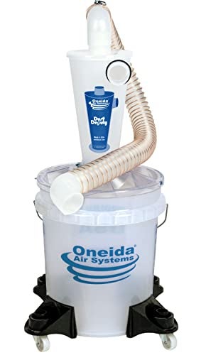 Oneida Air Systems Dust Collector & Cyclone Separator Kit DD Deluxe 5-Gal - Clear Bucket - Portable - Image 4