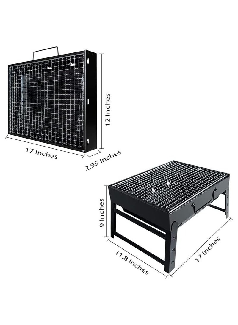 Best Portable Foldable Charcoal Grill, Charcoal Grill for Outdoor Cooking, Camping, Hiking, Picnics - Image 4