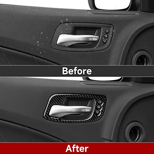 BRMYL Car Inner Door Handle Bowl Decals for 2011-2023 Dodge Charger/Chrysler 300 Accessories Carbon Fiber Interior Stickers (with Memory Seat) - Image 3